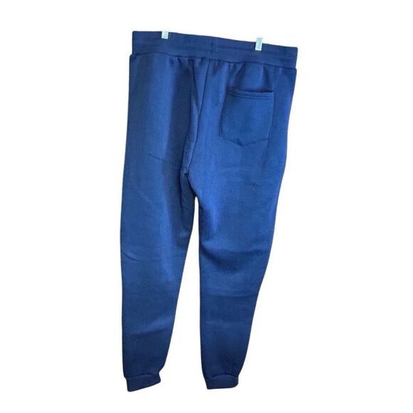 Rudolph Sportswear Tapered Jogger Pants Men's XL Heathered Blue Drawstring Waist - Picture 2 of 5